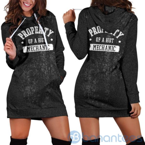 Property of A Hot Mechanic Hoodie Dress For Women Product Photo