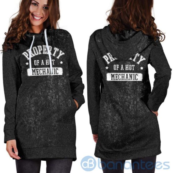 Property of A Hot Mechanic Hoodie Dress For Women Product Photo