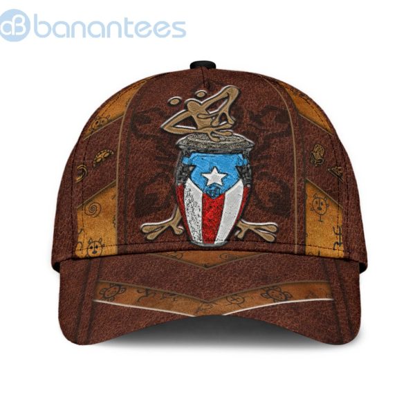 Puerto Rico Music Coqui Playing Bomba All Printed All Over Printed 3D Cap Product Photo