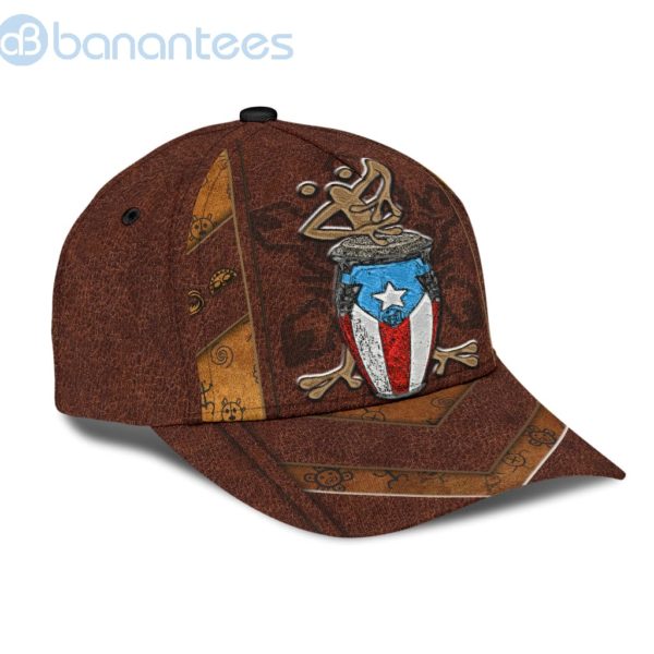 Puerto Rico Music Coqui Playing Bomba All Printed All Over Printed 3D Cap Product Photo