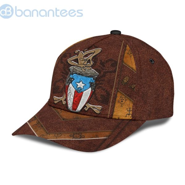 Puerto Rico Music Coqui Playing Bomba All Printed All Over Printed 3D Cap Product Photo