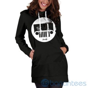 Pug Jeep Hoodie Dress For Women Product Photo