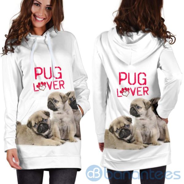 Pug Lover Hoodie Dress For Women Product Photo