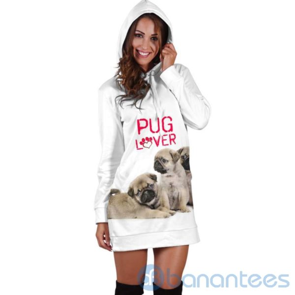 Pug Lover Hoodie Dress For Women Product Photo