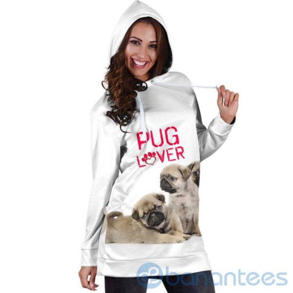 Pug Lover Hoodie Dress For Women Product Photo