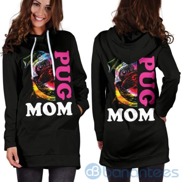 Pug Mom Hoodie Dress For Women Product Photo