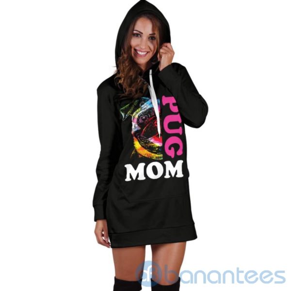 Pug Mom Hoodie Dress For Women Product Photo
