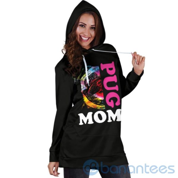 Pug Mom Hoodie Dress For Women Product Photo
