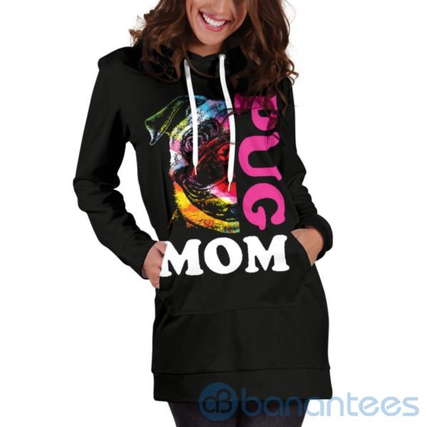 Pug Mom Hoodie Dress For Women Product Photo
