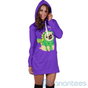 Pug Rawr Hoodie Dress For Women Product Photo