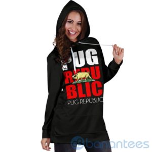 Pug Republic Hoodie Dress For Women Product Photo