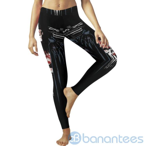 Punisher Black Leggings For Women Product Photo