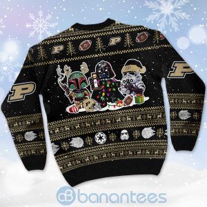 Purdue Boilermakers Star Wars Ugly Christmas 3D Sweater Product Photo