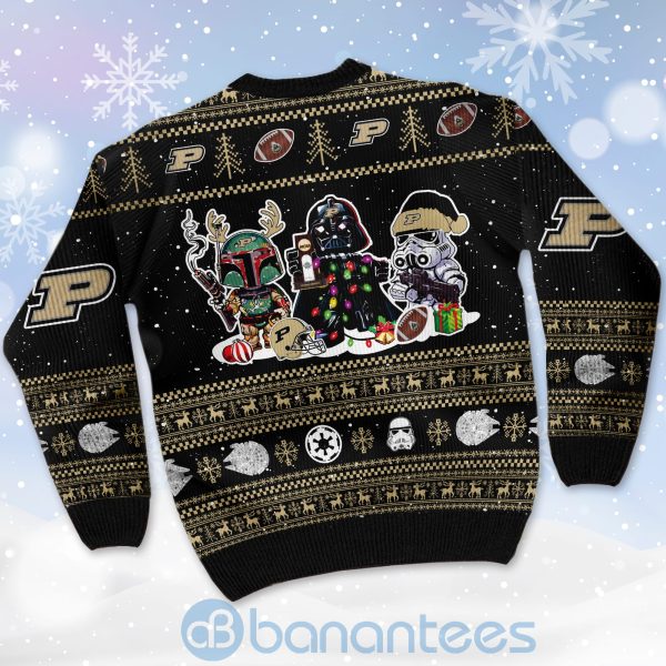 Purdue Boilermakers Star Wars Ugly Christmas 3D Sweater Product Photo