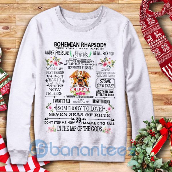 Queen Christmas Songs GraphicGraphic Design Sweatshirt For Men And Women Product Photo