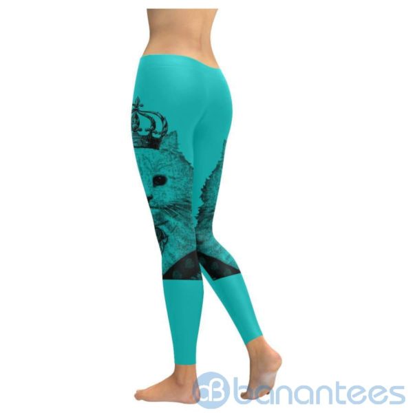 Queen of Hearts Cat Crown Leggings For Women Product Photo