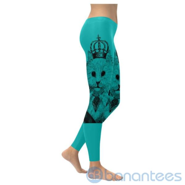 Queen of Hearts Cat Crown Leggings For Women Product Photo