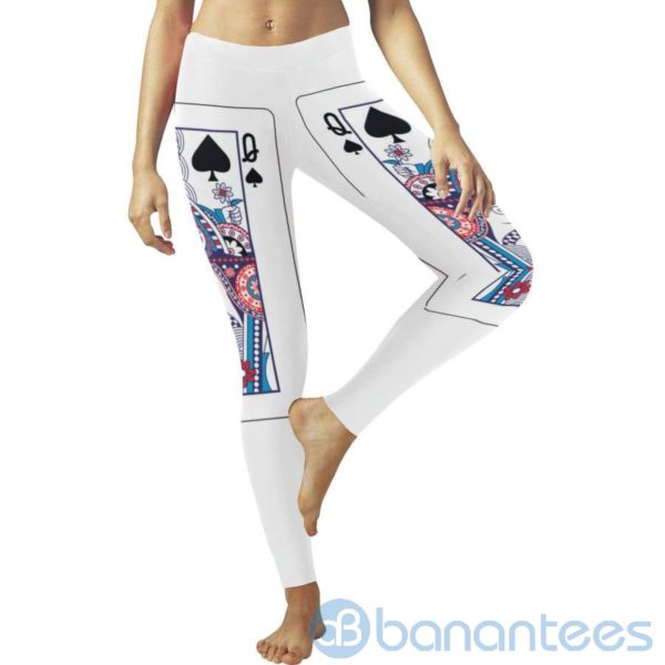 Queen Playing Card Leggings For Women Product Photo