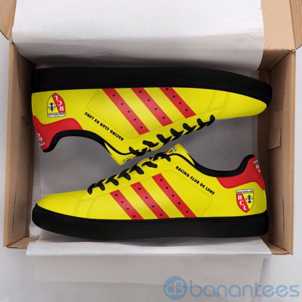 Racing Club De Lens Red Striped Yellow Low Top Skate Shoes Product Photo