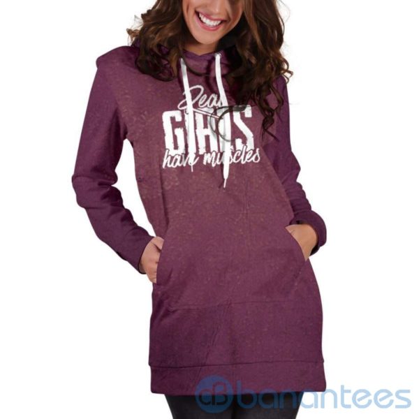 Real Girls Have Muscles Hoodie Dress For Women Product Photo
