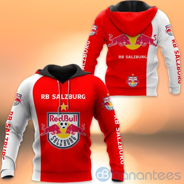 Red Bull Salzburg Team All Over Printed Hoodies Zip Hoodies Product Photo