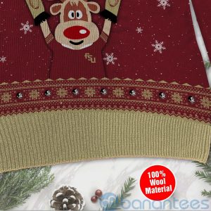Reindeer Florida State Seminoles Funny Ugly Christmas 3D Sweater Product Photo