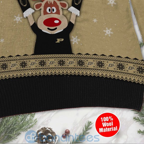 Reindeer Purdue Boilermakers Funny Ugly Christmas 3D Sweater Product Photo