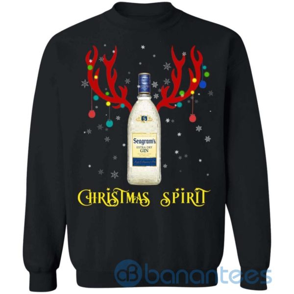 Reindeer Seagrams Gin Christmas Spirit Reindeer Gin Sweatshirt Product Photo