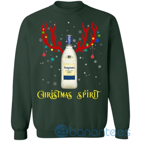 Reindeer Seagrams Gin Christmas Spirit Reindeer Gin Sweatshirt Product Photo