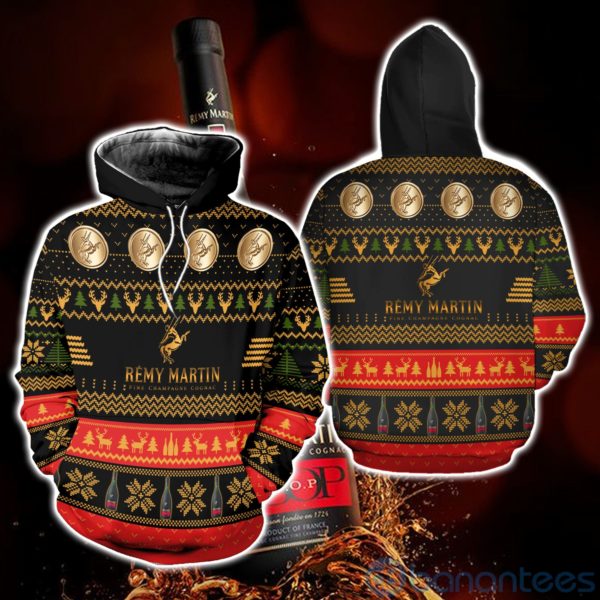 Remy Martin Ugly Christmas All Over Printed 3D Shirt Product Photo