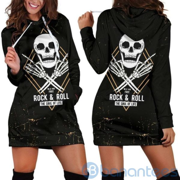 Rock &Amp Roll Hoodie Dress For Women Product Photo