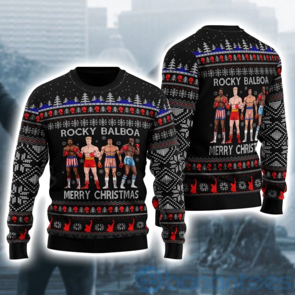 Rocky Balboa Ugly Christmas All Over Printed 3D Shirt Product Photo