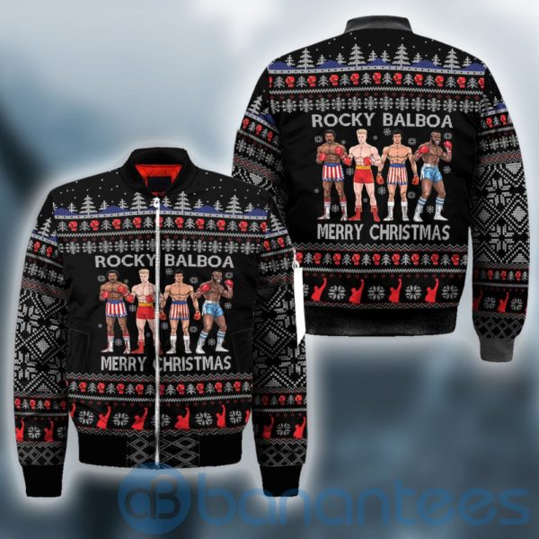 Rocky Balboa Ugly Christmas All Over Printed 3D Shirt Product Photo