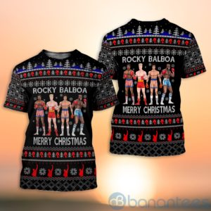 Rocky Balboa Ugly Christmas All Over Printed 3D Shirt Product Photo