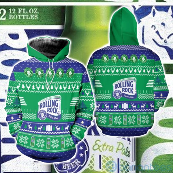 Rolling Rock Beer Ugly Christmas All Over Printed 3D Shirt Product Photo