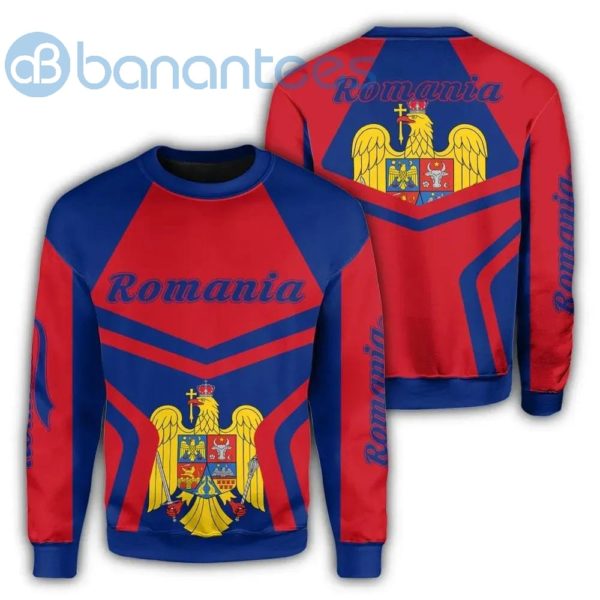 Romania Coat Of Arms All Over Printed 3D Sweatshirt Product Photo