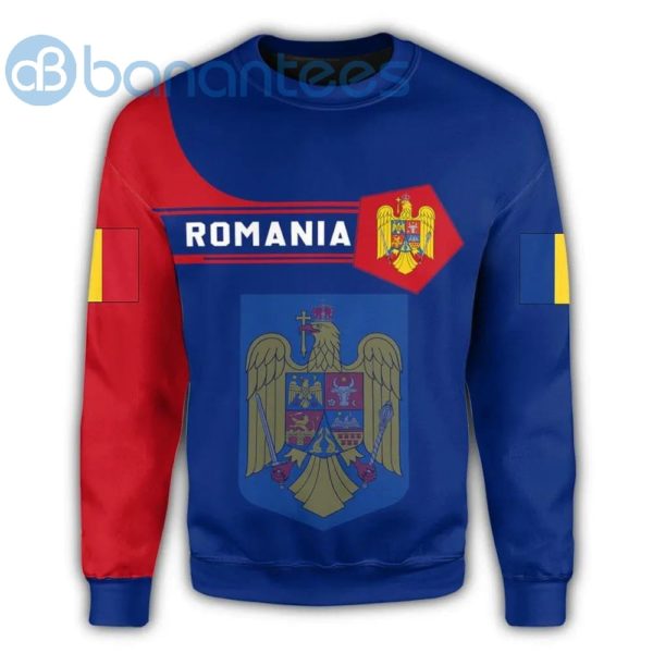Romania Coat Of Arms Simple Style All Over Printed 3D Sweatshirt Product Photo