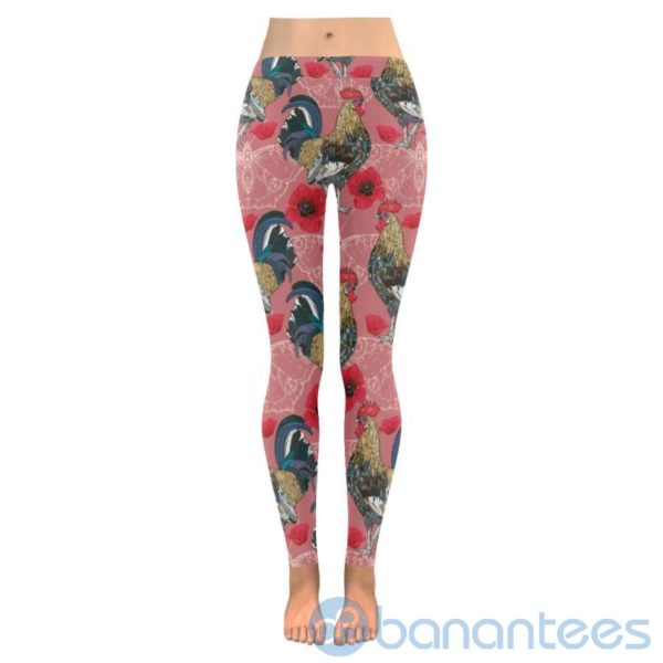 Rooster Flower Leggings for Women Product Photo