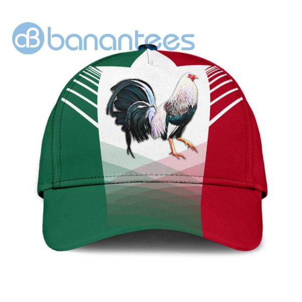 Rooster Red And Green All Over Printed 3D Cap Product Photo