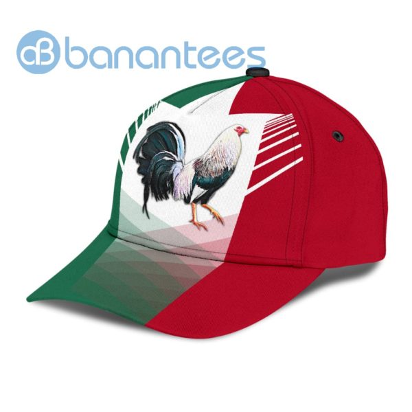 Rooster Red And Green All Over Printed 3D Cap Product Photo