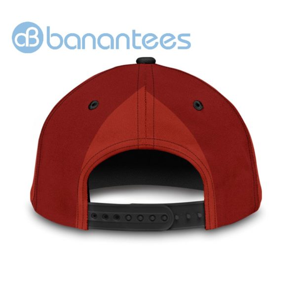 Samurai Red Moon All Over Printed 3D Cap Product Photo