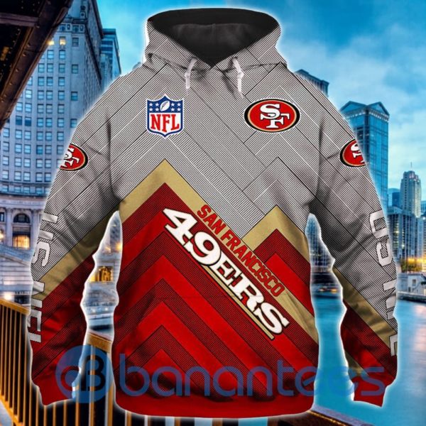 San Francisco 49ers All Over Printed 3D Hoodie Zip Hoodie Product Photo
