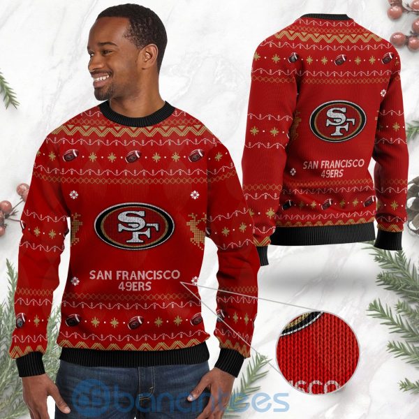San Francisco 49ers American Football Black Ugly Christmas 3D Sweater Product Photo