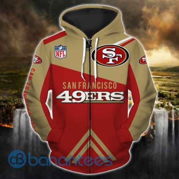 San Francisco 49ers Football All Over Printed 3D Hoodie Zip Hoodie Product Photo