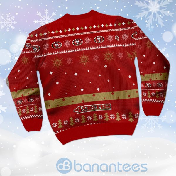 San Francisco 49ers Funny Charlie Brown Peanuts Snoopy Ugly Christmas 3D Sweater Product Photo