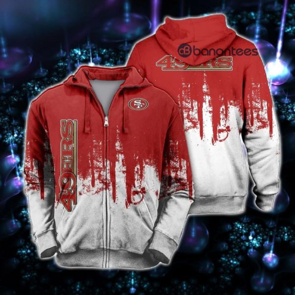 San Francisco 49ers Graffiti Full Printed 3D Hoodie Zip Hoodie Product Photo
