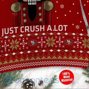 San Francisco 49ers I Am Not A Player I Just Crush Alot Ugly Christmas 3D Sweater Product Photo