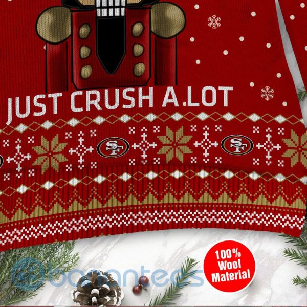 San Francisco 49ers I Am Not A Player I Just Crush Alot Ugly Christmas 3D Sweater Product Photo
