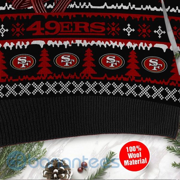 San Francisco 49ers Jack Skellington Halloween Ugly Christmas 3D Sweater Product Photo