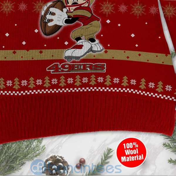 San Francisco 49ers Mickey Mouse Funny Ugly Christmas 3D Sweater Product Photo